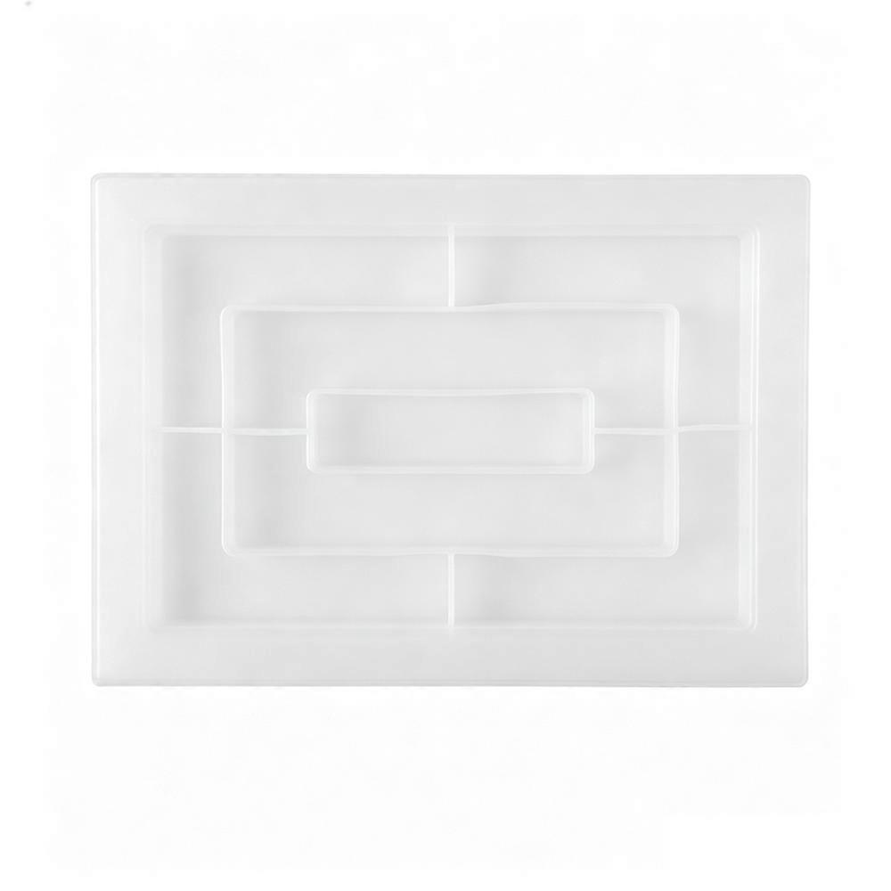 DIY Crystal Epoxy Silicone Tray Mold Large Rectangle for Handmade Storage Serving