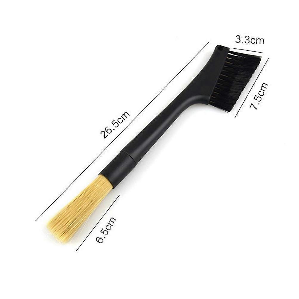 Coffee Brush Cleaning Brush for Machine 1Pcs Black Nylon Design