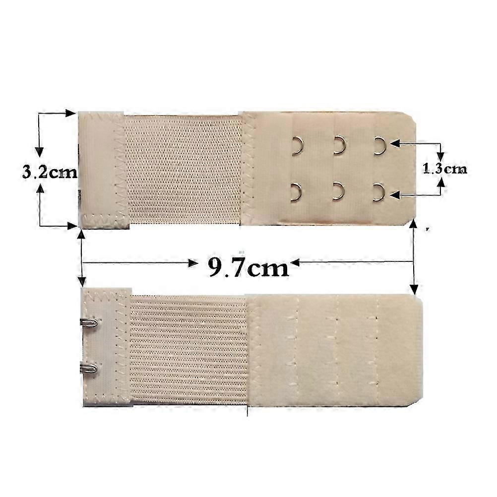 Bra Back Extender Hook compatible with Women 3Pcs Adjustable 2 Hooks Strap Extender Set