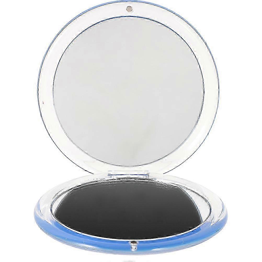 Makeup Compact Mirror Foldable Blue Double-Sided Mirror