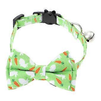 Rabbit Collar Decorative Kitten Collar for Pets Light Green Polyester