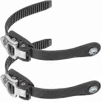 Conjunto de 2 tiras de fixação para esqui e snowboard, patins de gelo e patins de rodas com parafusos.