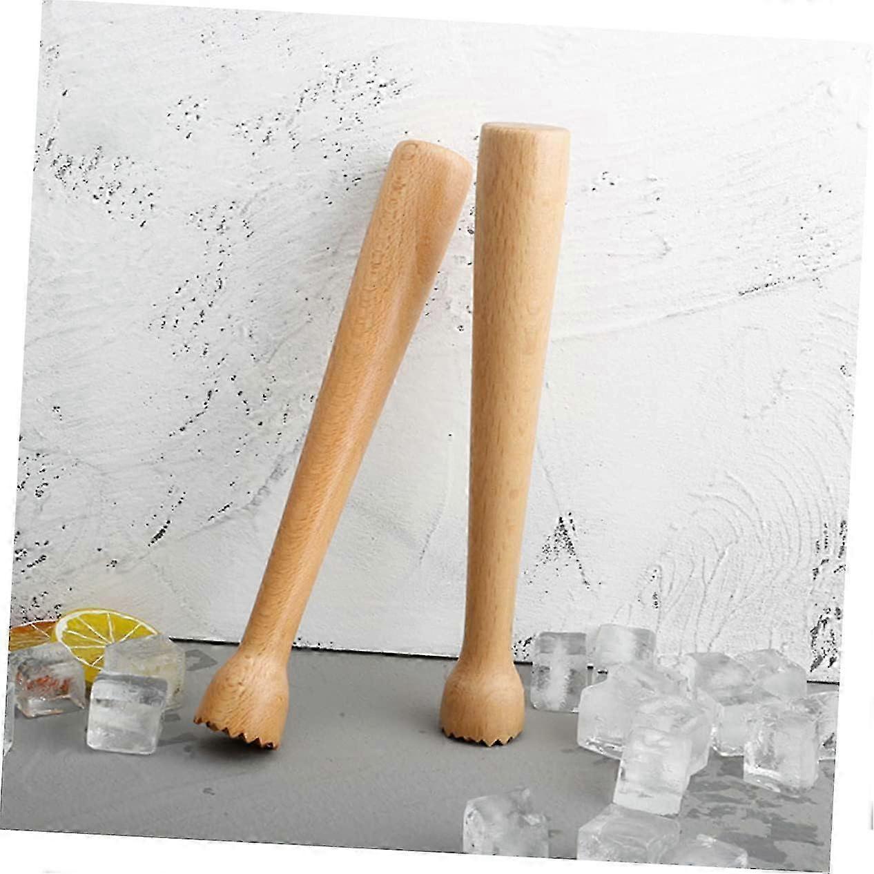 Ergonomic Beech Ice Crusher Muddler