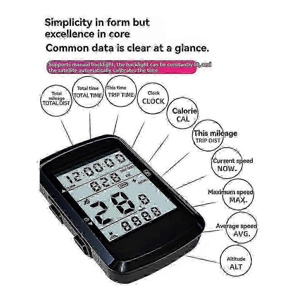 Auto Start Stop Wireless Bike Computer
