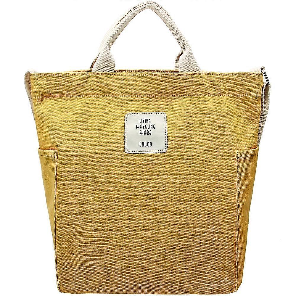 Soft-Touch Canvas Shoulder Messenger Bag