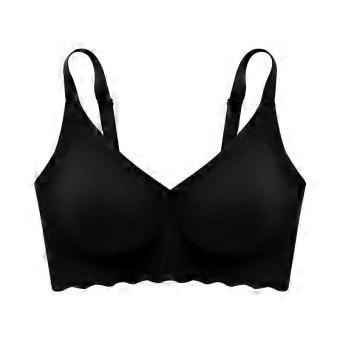 Thin beautiful back jelly glue seamless bra Thin large size women's vest without steel ring upper support Invisible underwear