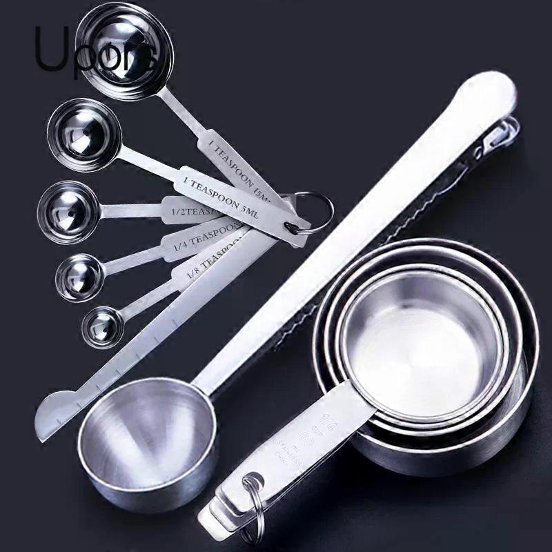 Measuring Cups Premium Stackable Kitchen Spoon Set Stainless Steel and Spoons