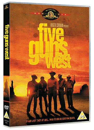 Five Guns West DVD (2005) Mike Connors Corman (DIR) cert PG - Region 2