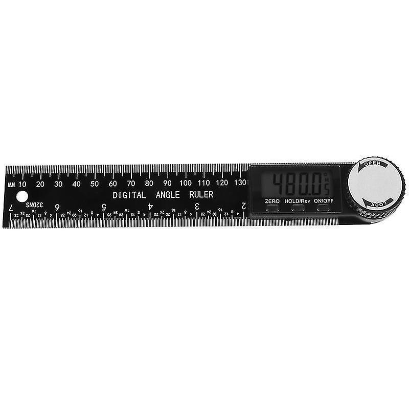 22X3.5cm Black Protractors Angle Finder 2-in-1 Angle Measurement Tool Woodworking Plastic Goniometer