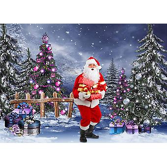 Santa Paint Backdrop North Pole Photography Backdrop Santa Photo Backdrop Christmas Props – HSD  Photography Backdrops