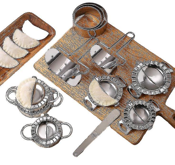 5 stk rustfritt stål Dumpling Maker Dumpling Making Set Dumpling Press Dumpling Mold Dumpling Making Mold NIUNIU