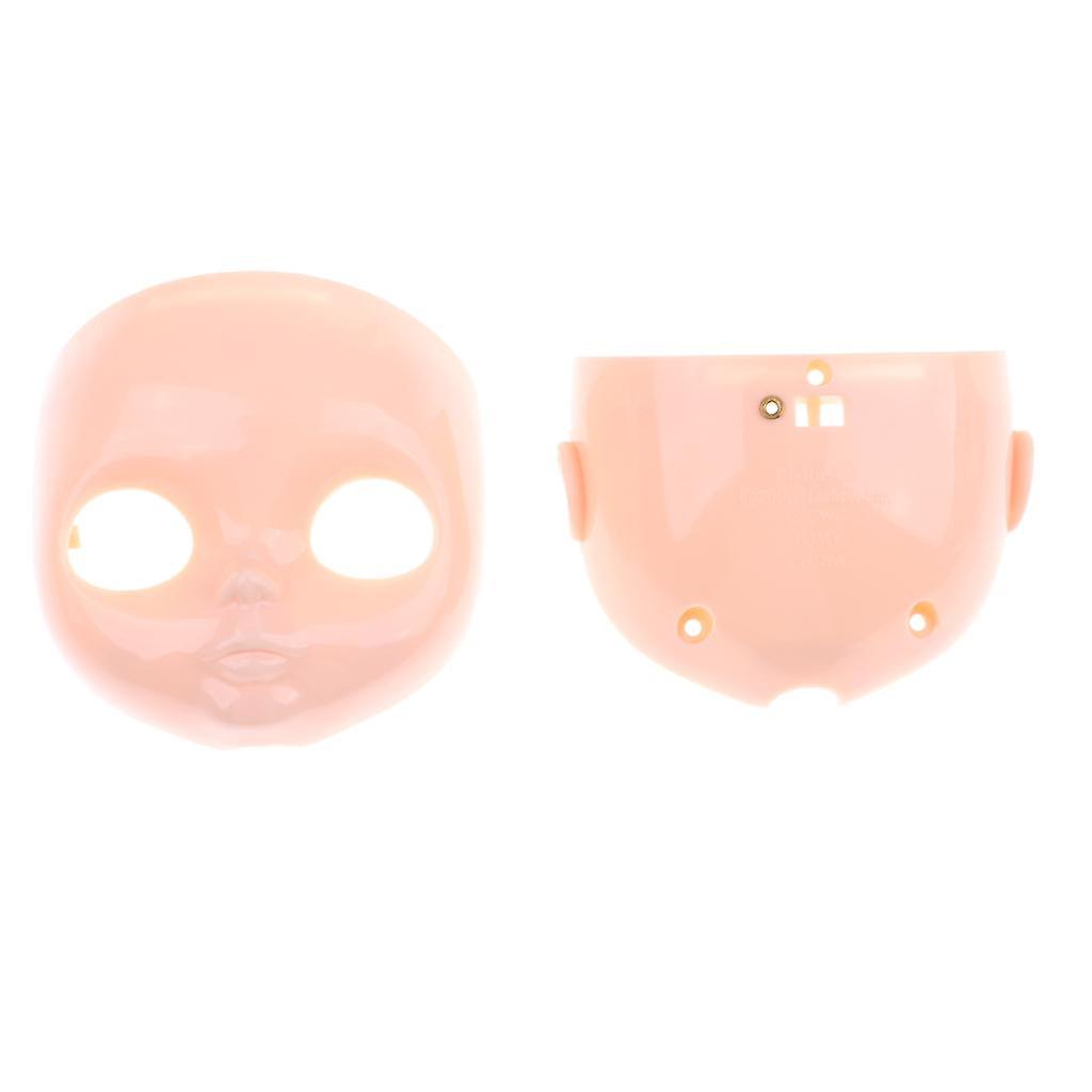 2 Pieces 12" Doll Faceplate + Backplate Head with Screws Set for Neo Blythe