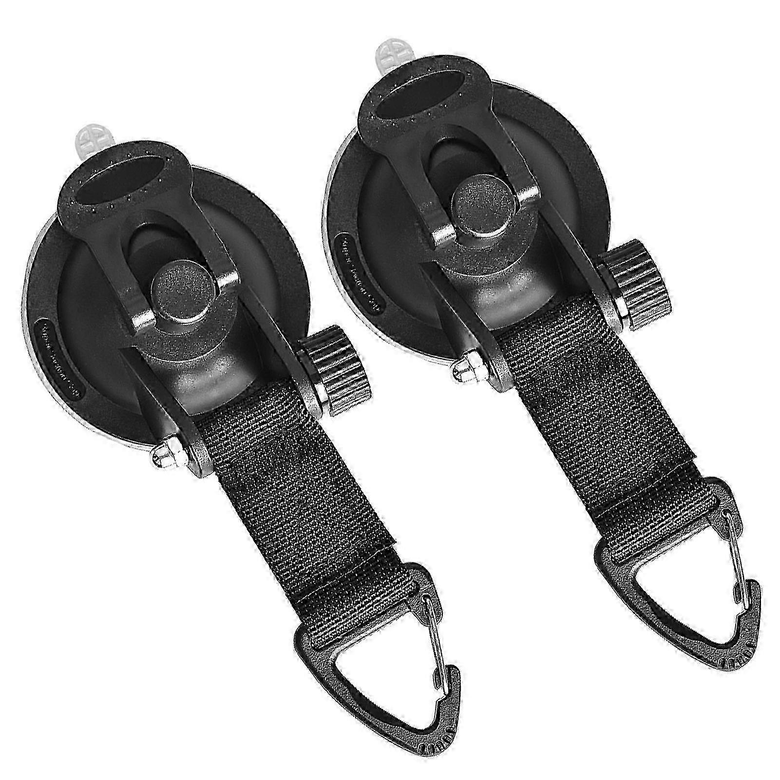 2pcs Suction Cup Securing Hook For Car Awning Tent Camping Tarp