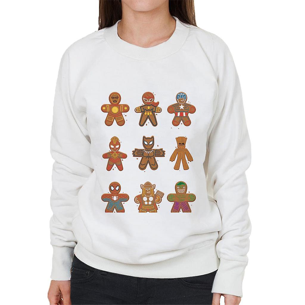 Marvel Avengers Christmas As Gingerbread Men Women's Sweatshirt