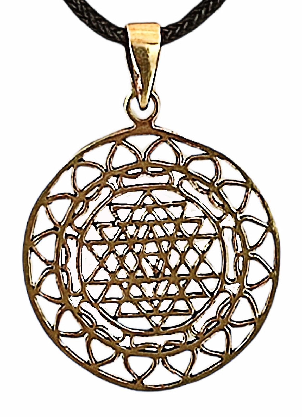 Pendant 164 Sri Yantra - Bronze