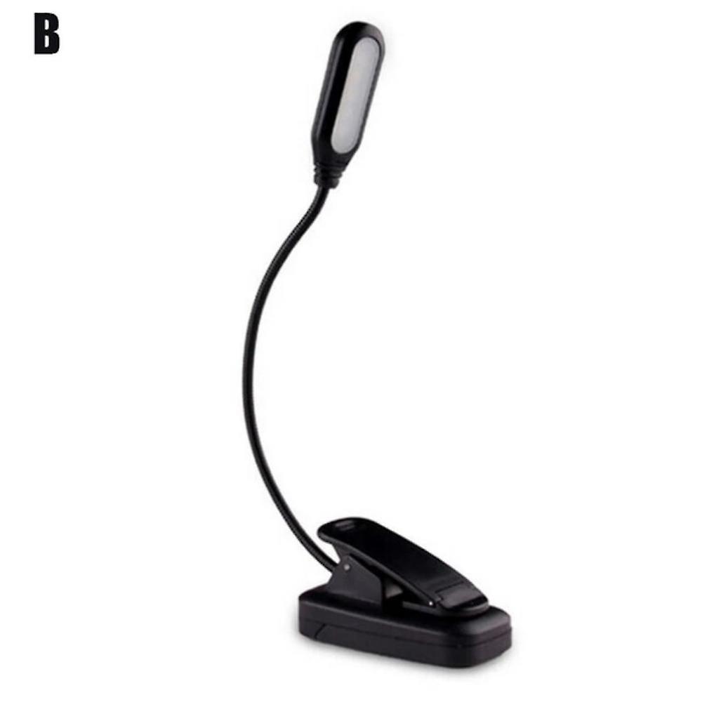 Led Eye Protection Book Night Light Adjustable Mini Clip-on Study Desk Lamp Batt