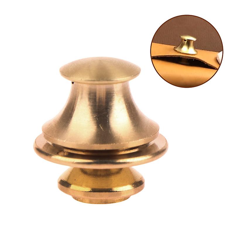 Messing Bag Lås Spring Buckle Metal Insert Lock Round Head Dekorere tilbehør