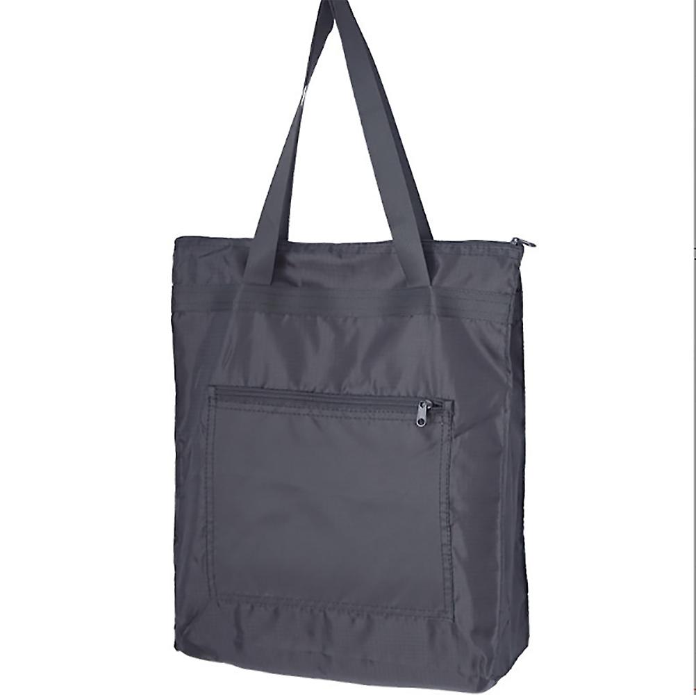 Large Waterproof Foldable Shopping Bag (Black) 39*10*32cm