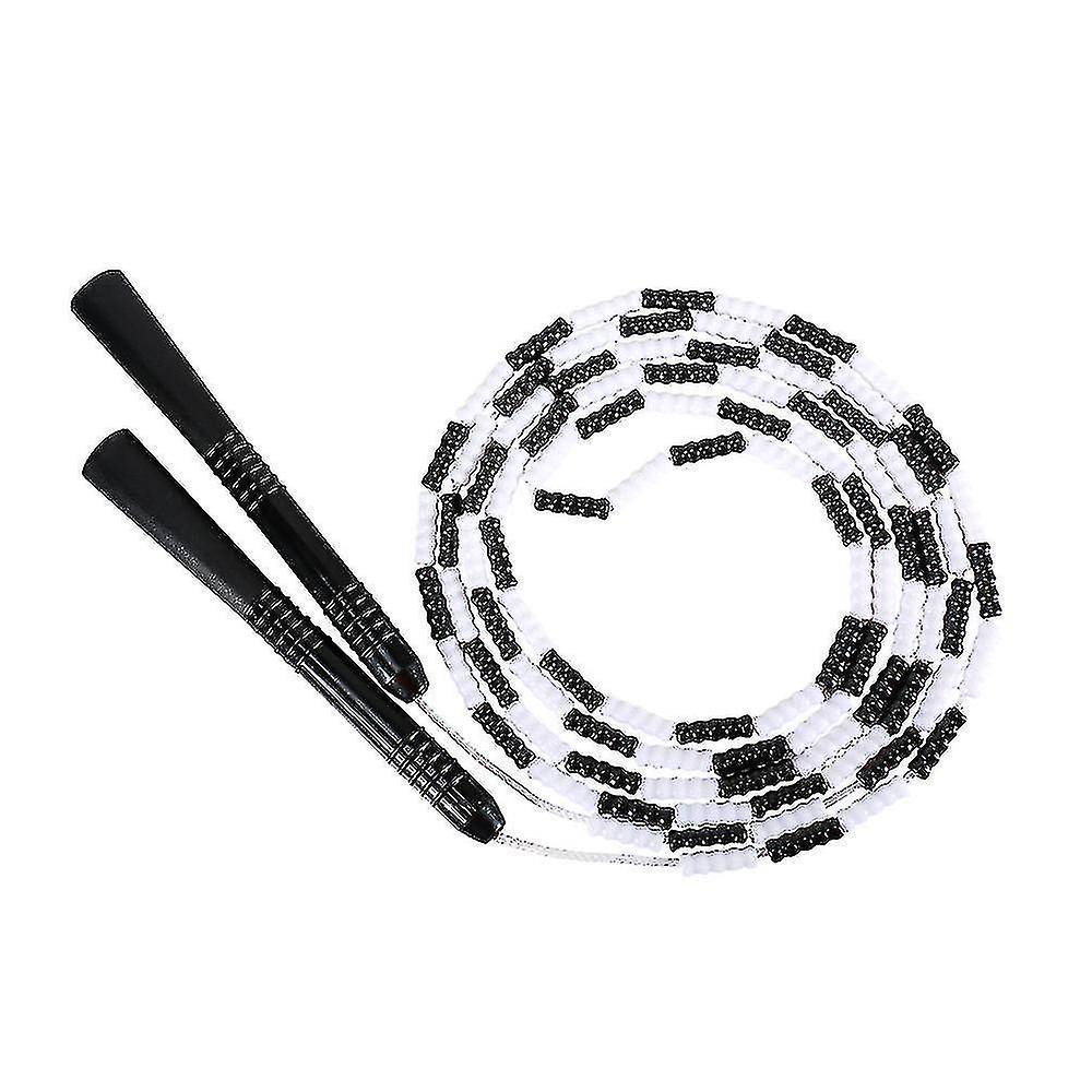 Hopprep mjukt pärlstav segment hopprep - justerbar för män, kvinnor och barn, trasselfri för att hålla sig i form, träning