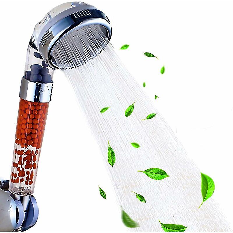 Shower Head, Shower Head with Pressure Increase, Anti Limescale Shower Head with Water Saver High Pressure Ion Filter System Filter Shower Head with F