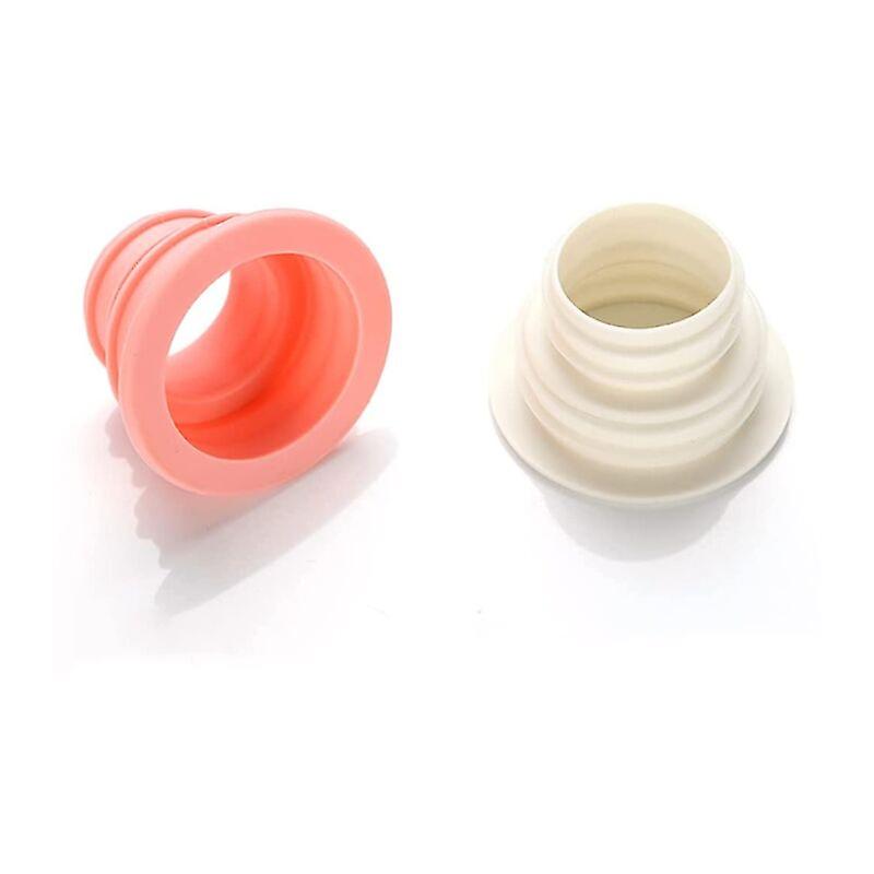 2pcs Washing Machine Floor Drain Deodorizer Gasket Sewer Pipe Sealing Plug