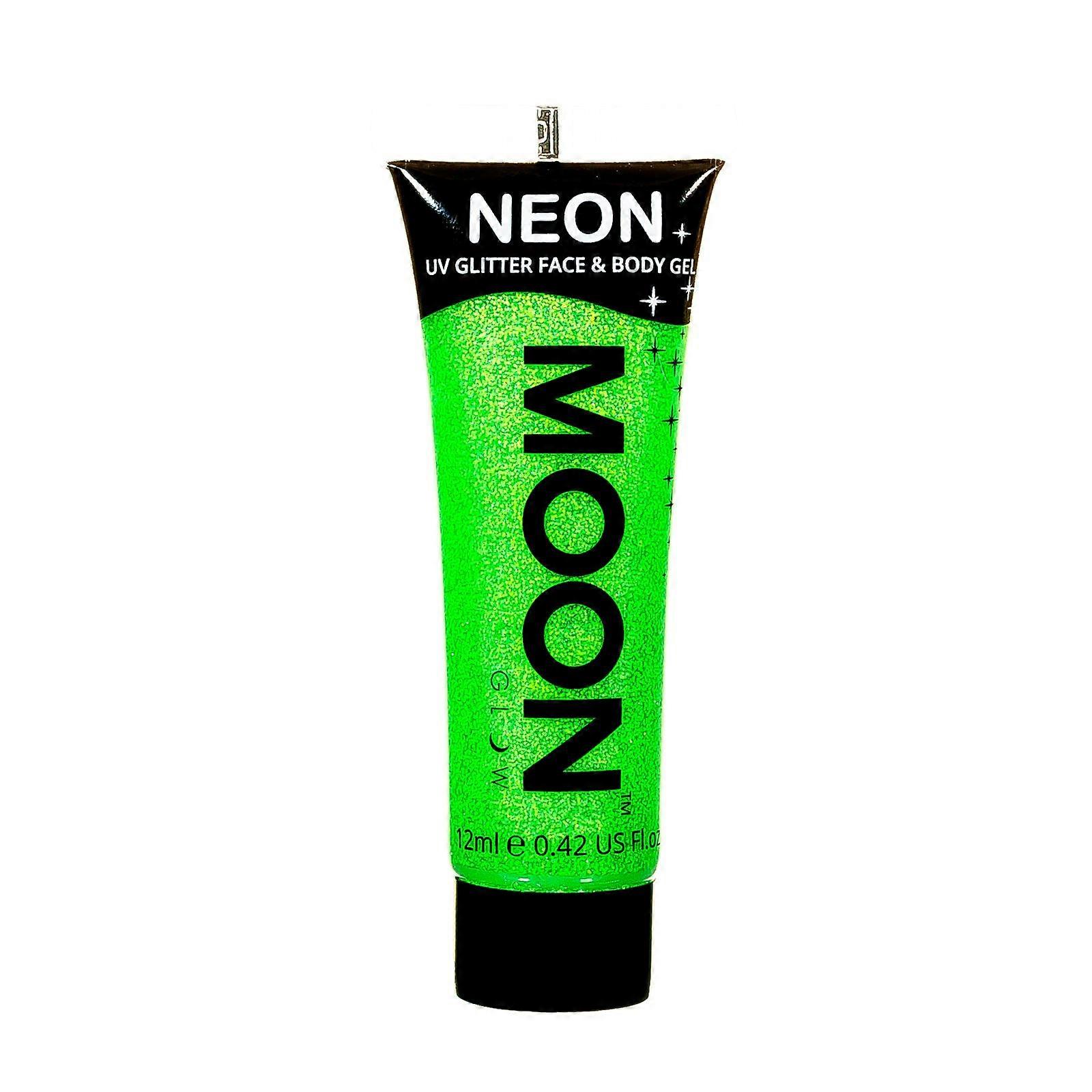 Brilho da Lua - Neon UV Fine Glitter Gel - Verde