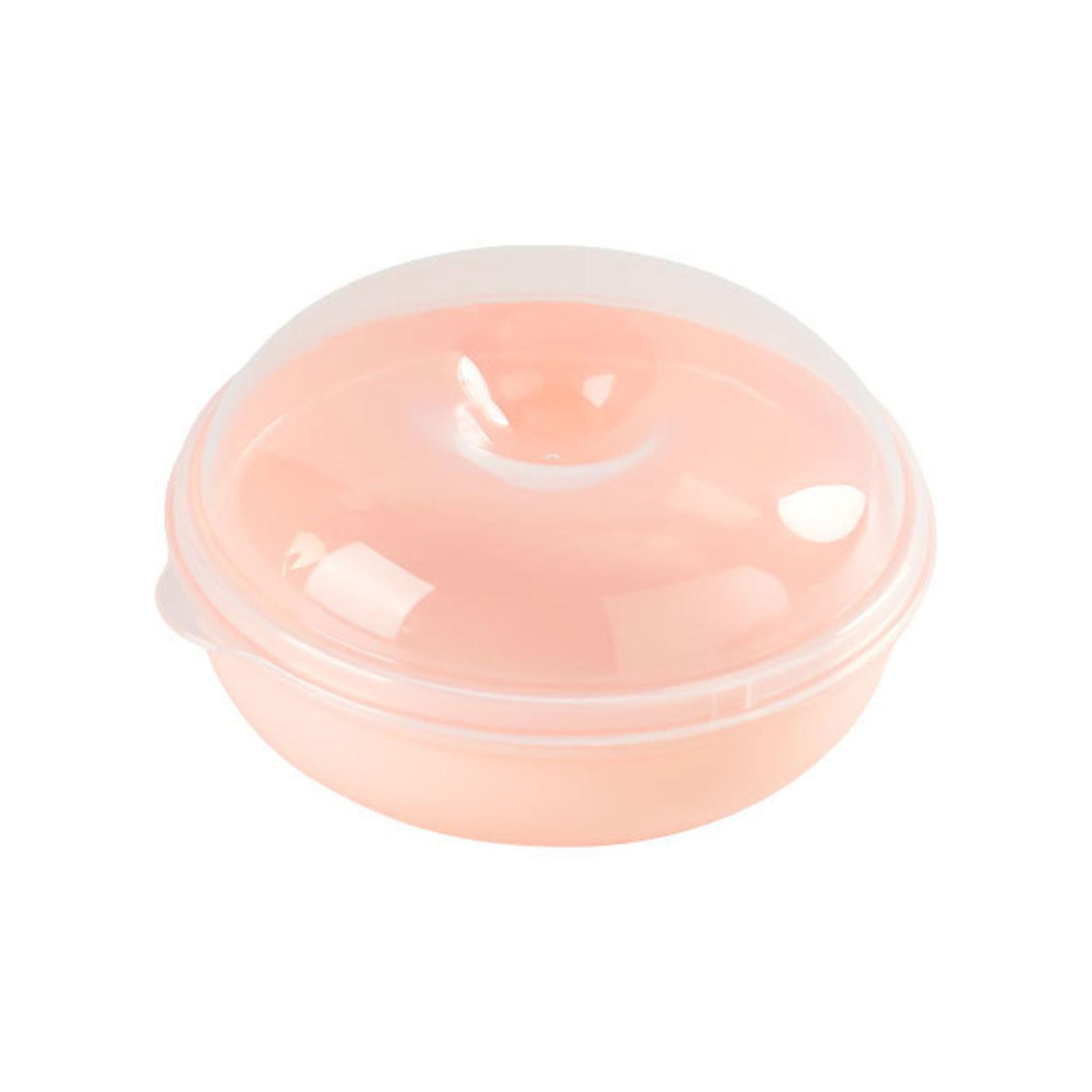 Clear Fresh Bagel Container Leak Proof Space Saving Sushi Box