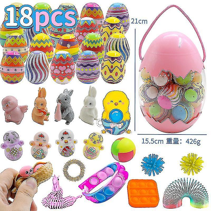 Easter Egg Set Children's Raffle Bunny Party Gift Gift Finger Bubble Fun Decompression Egg
