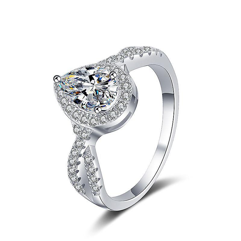 S925 Inel Moissanite din argint sterlin