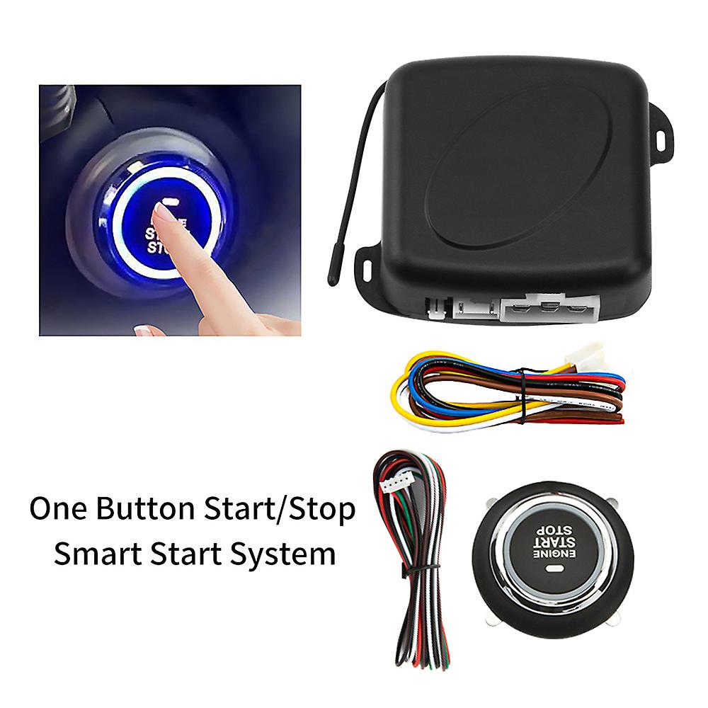 Car Alarm Remote Control Pke Car Keyless Entry Engine Start Alarm System Push Button Remote Starter Stop Auto