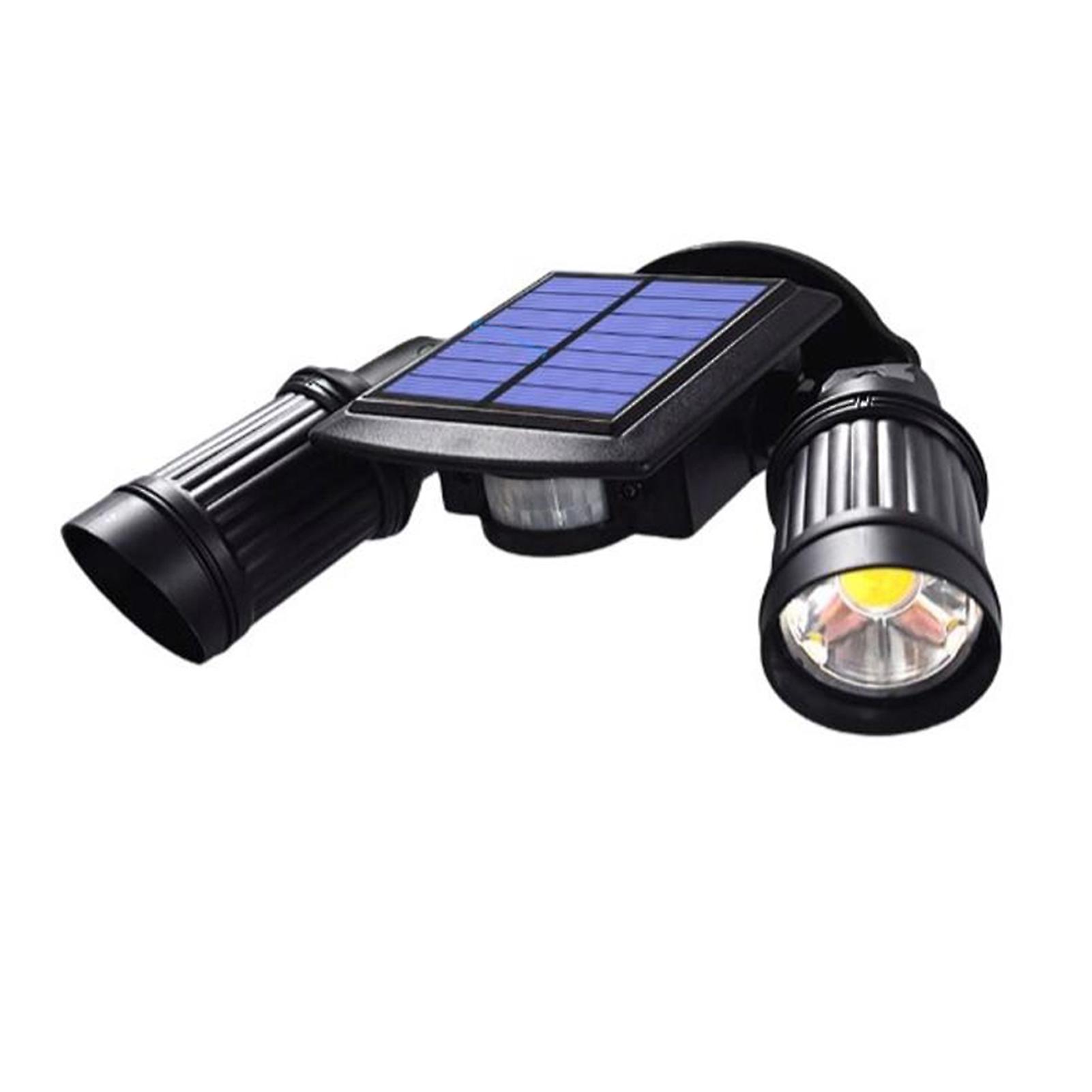 Double Head Solar Led Light High Brightness Power Adjustable Light For Rooftop Villas Windows Store