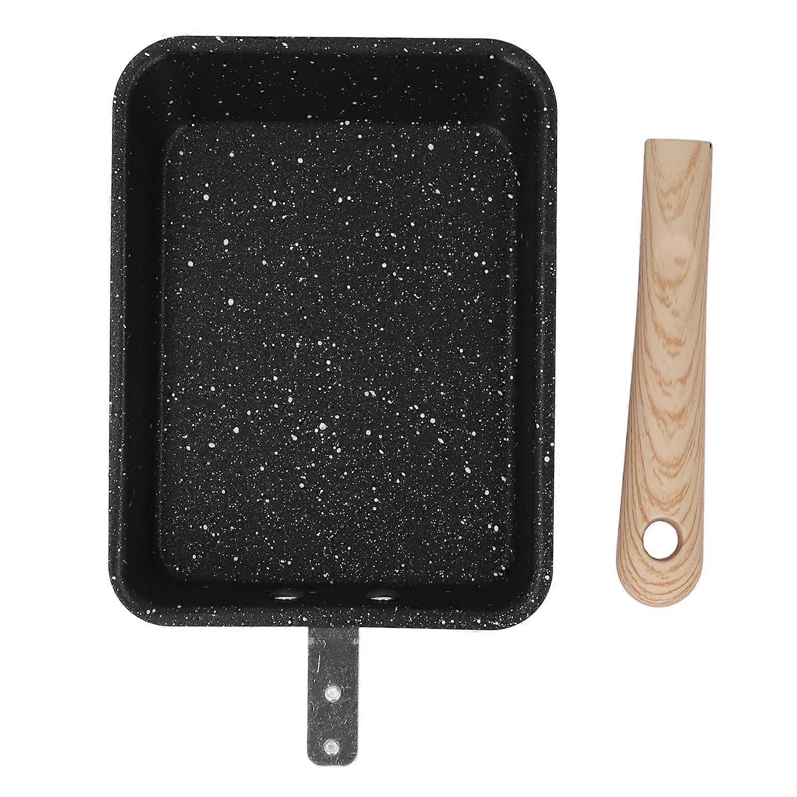 Iron Non-Stick Square Frying Pan 35.5x14.6x3.8cm 584g