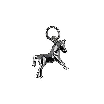 Silver 12x16mm Pony Pendant or Charm