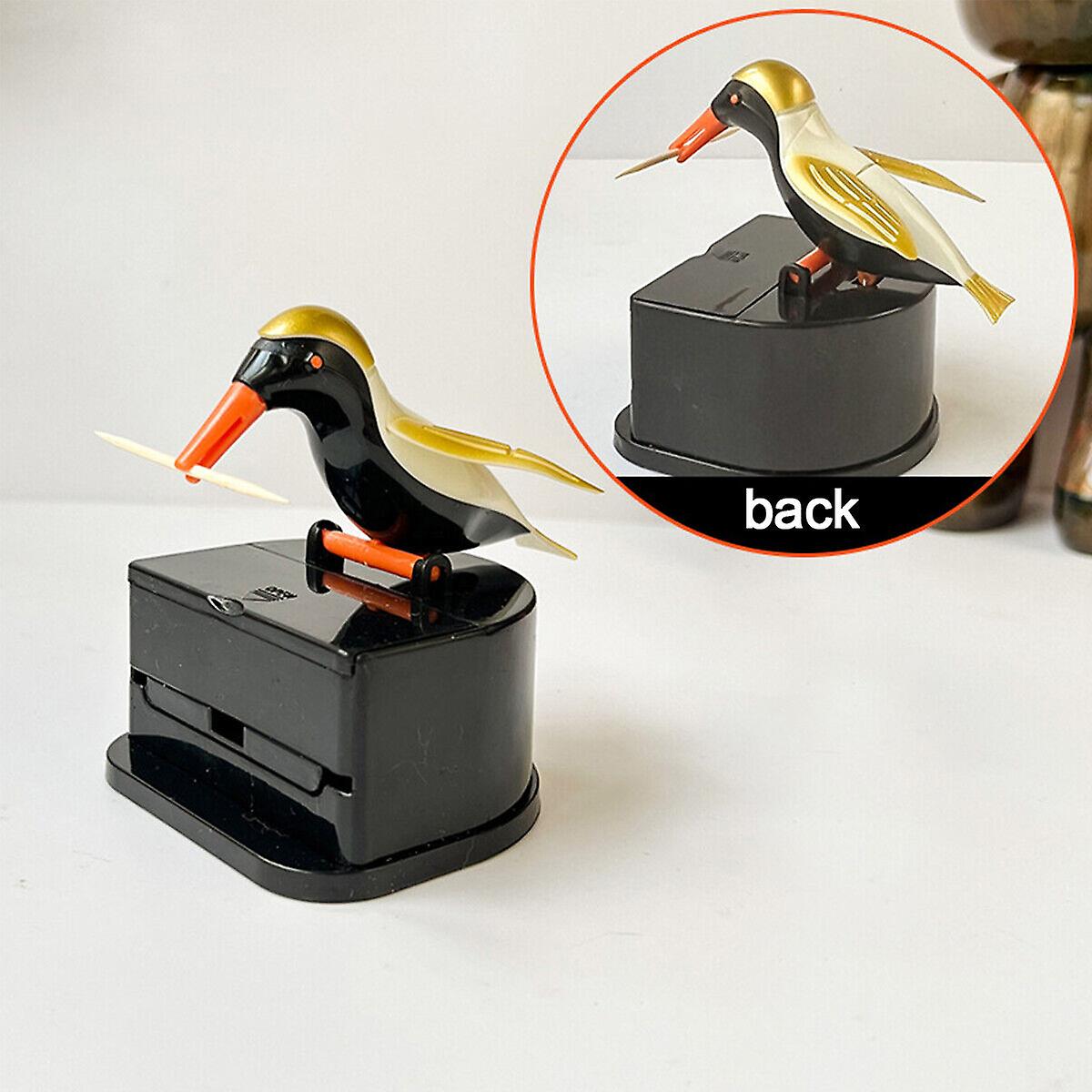 Toothpick Holder Dispenser Cute Bird Intelligent Automatic Toothpick Box Home