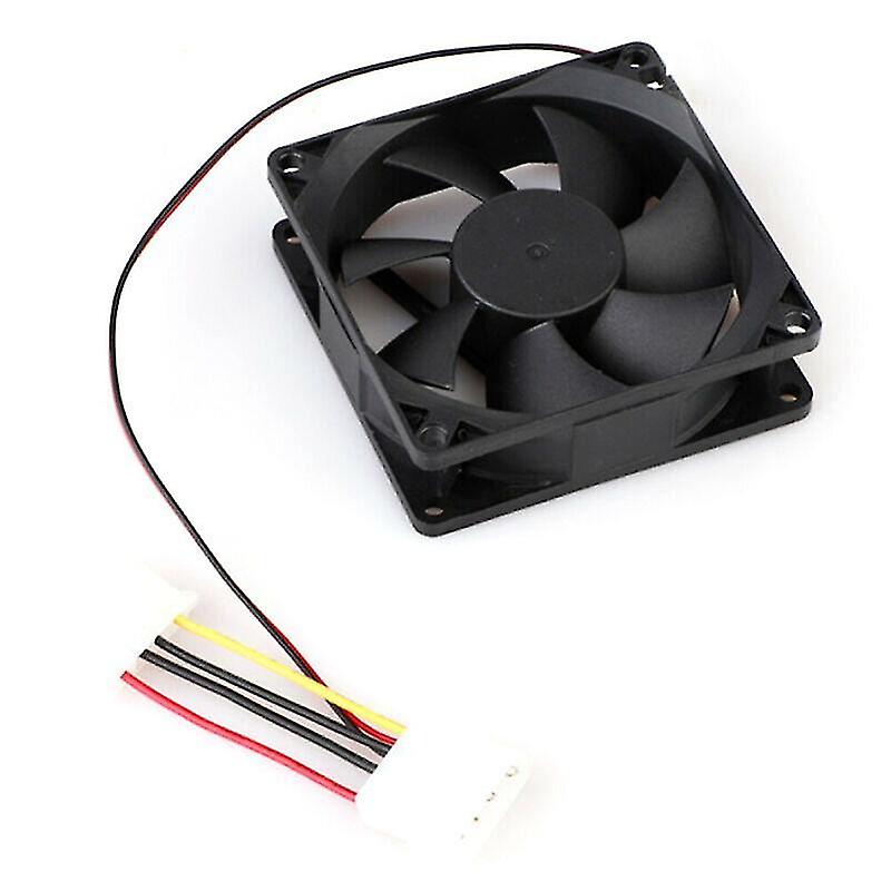 Computer System Cooling Parts Chassis Cooling 8cm 4pin Fan 8025 Computer Cpu Power Supply Mute Fan Interface