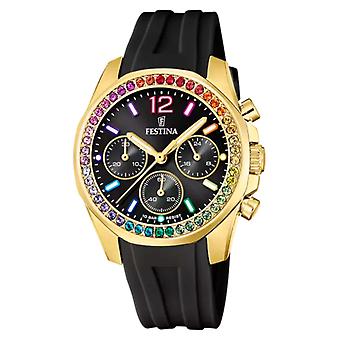 Festina boyfriend collection Women's Analog Quartz Watch with Silicone Bracelet F20650/3