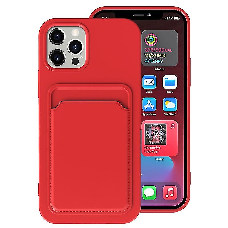 Tpu + Flannel Lining Case For Iphone 13 Pro Max Red