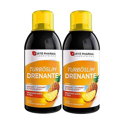 Pineapple Draining Turboslim Pack 2 units of 500ml
