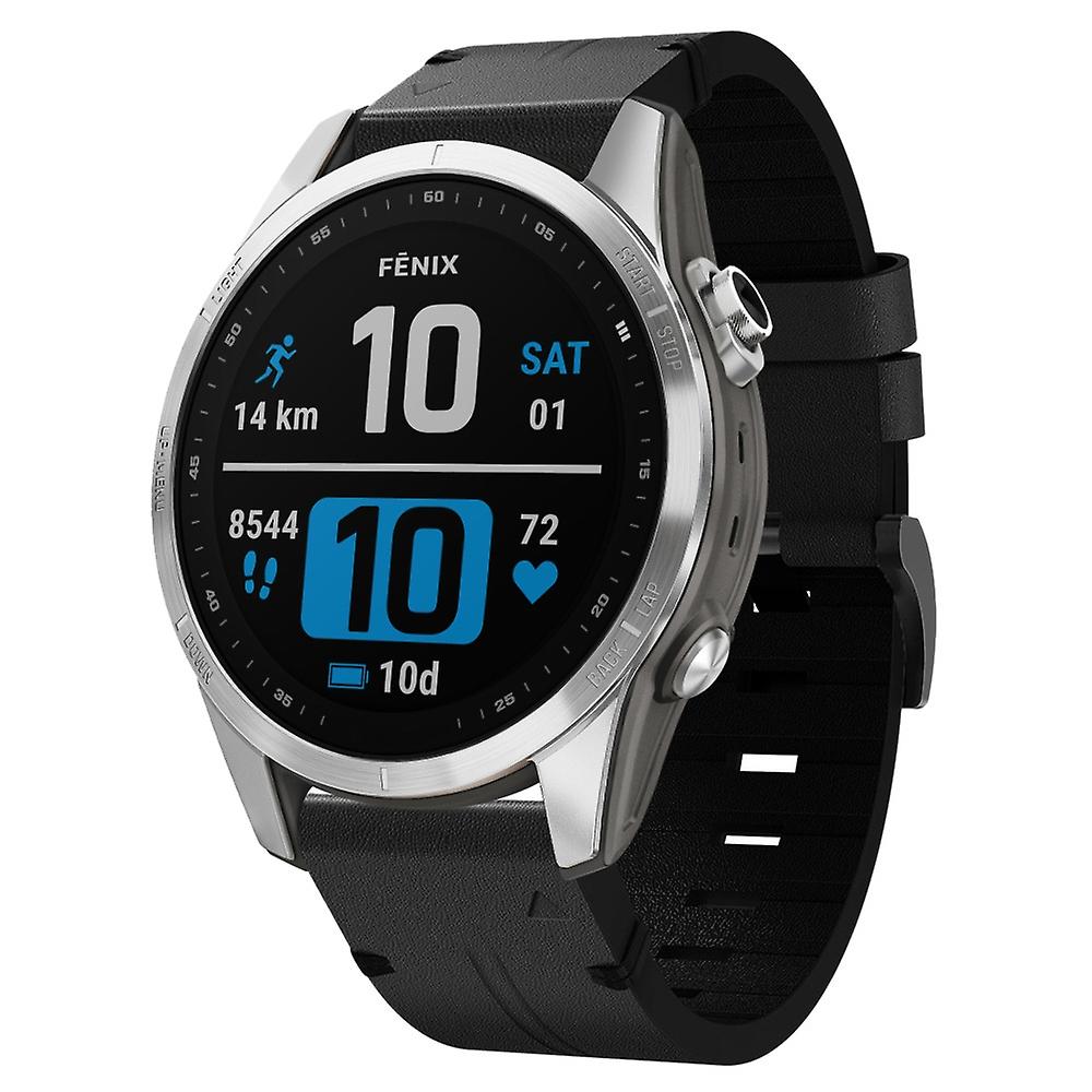 Lærurrem til Garmin Fenix 7S