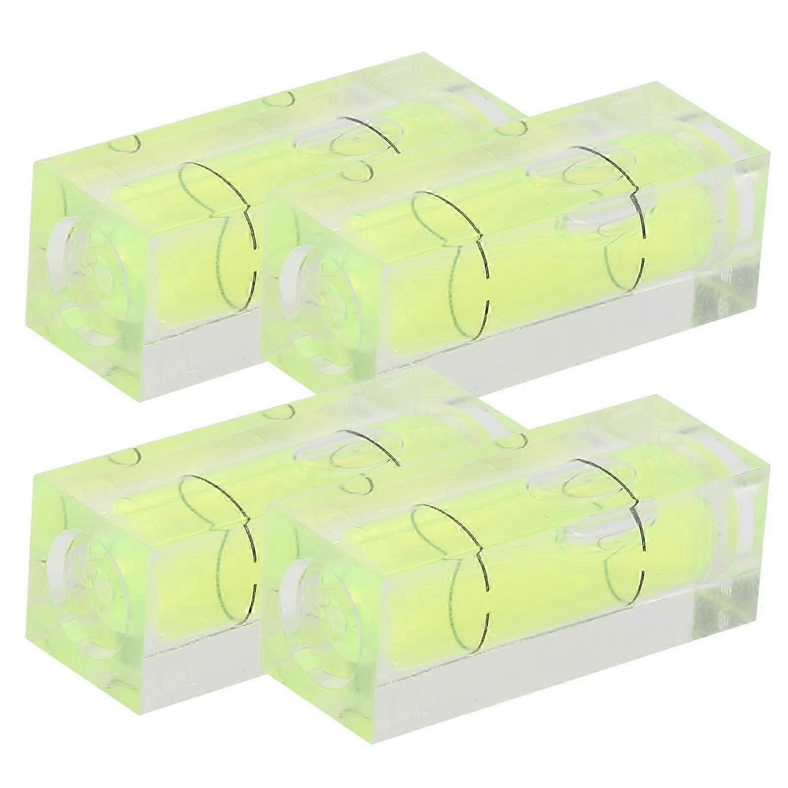 4pcs Small Spirit Level Square Bubble Level Detector 3D Printer Level Measuring Tool