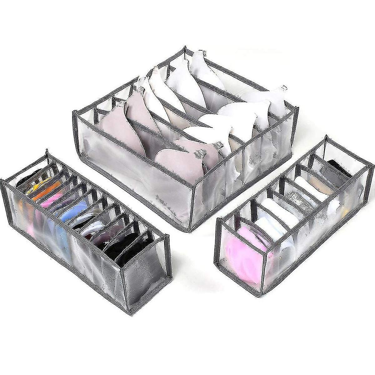 Underwear storage box, drawer divider kit wardrobe foldable storage box