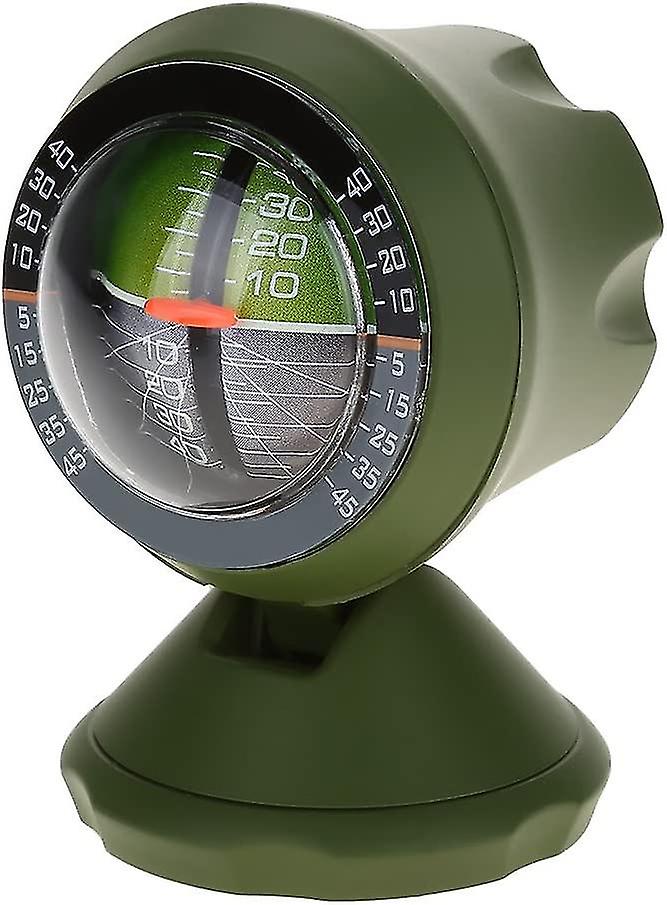 Car Inclinometer Level Meter Inclinometer Indicator Balancer Tool Auto Parts-Green