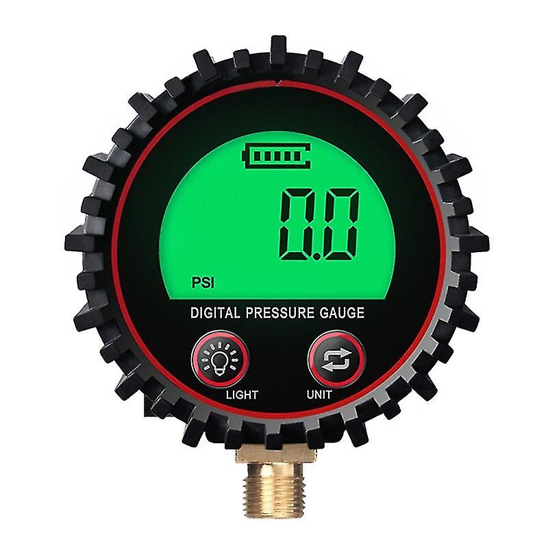 Glow Dial Tire Inflator Pressure Gauge M11 Easy Read Lcd Display 0.1 Resolution