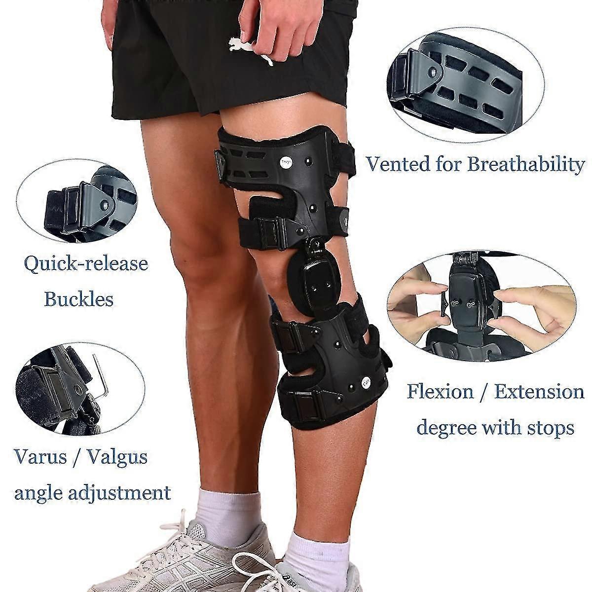 Oa unloader knee brace, osteoarthritis of the bone on bone knee support, rheumatoid arthritis joint