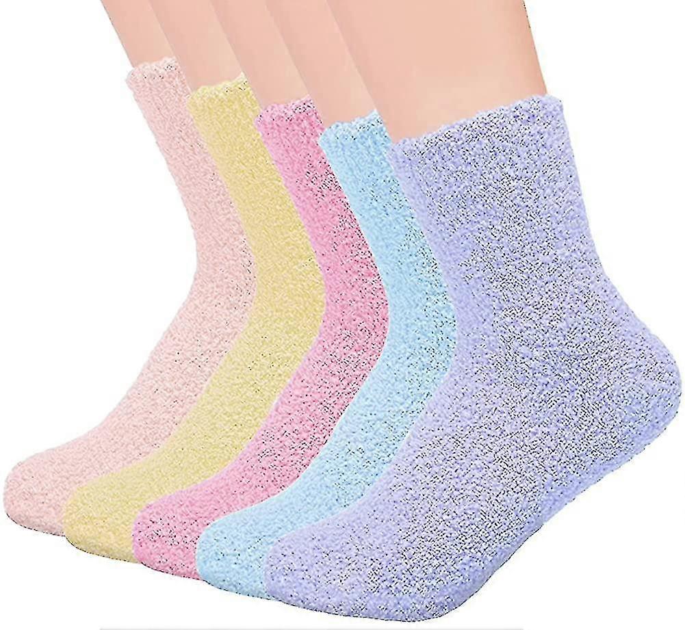 5 Pairs Fluffy Socks For Girls