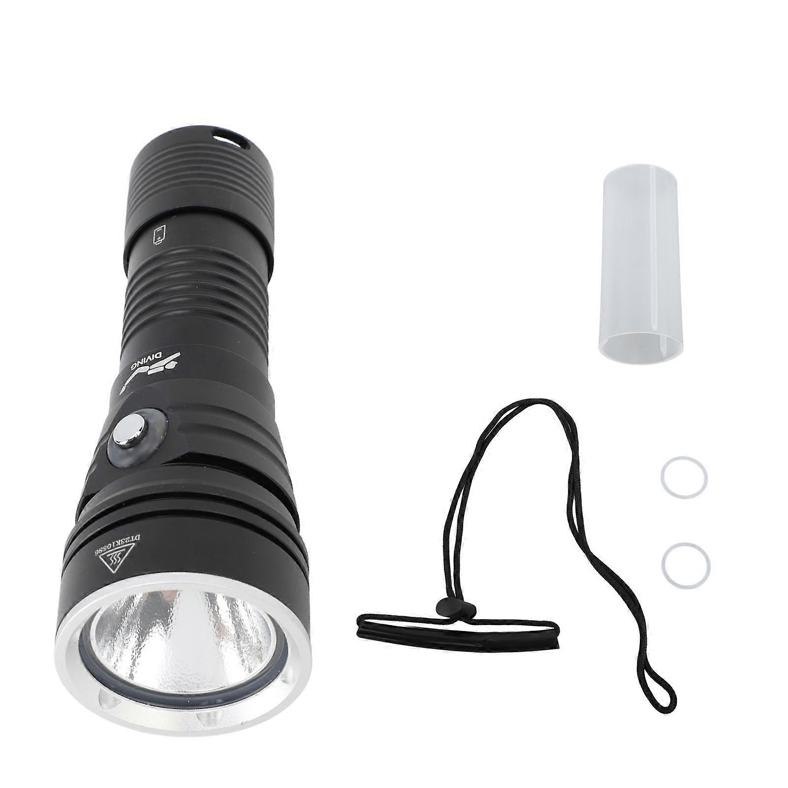Lampe de plongée sous-marine 3000 lm IPX8, lampe de plongée étanche à LED de 100 m pour grottes sous-marines