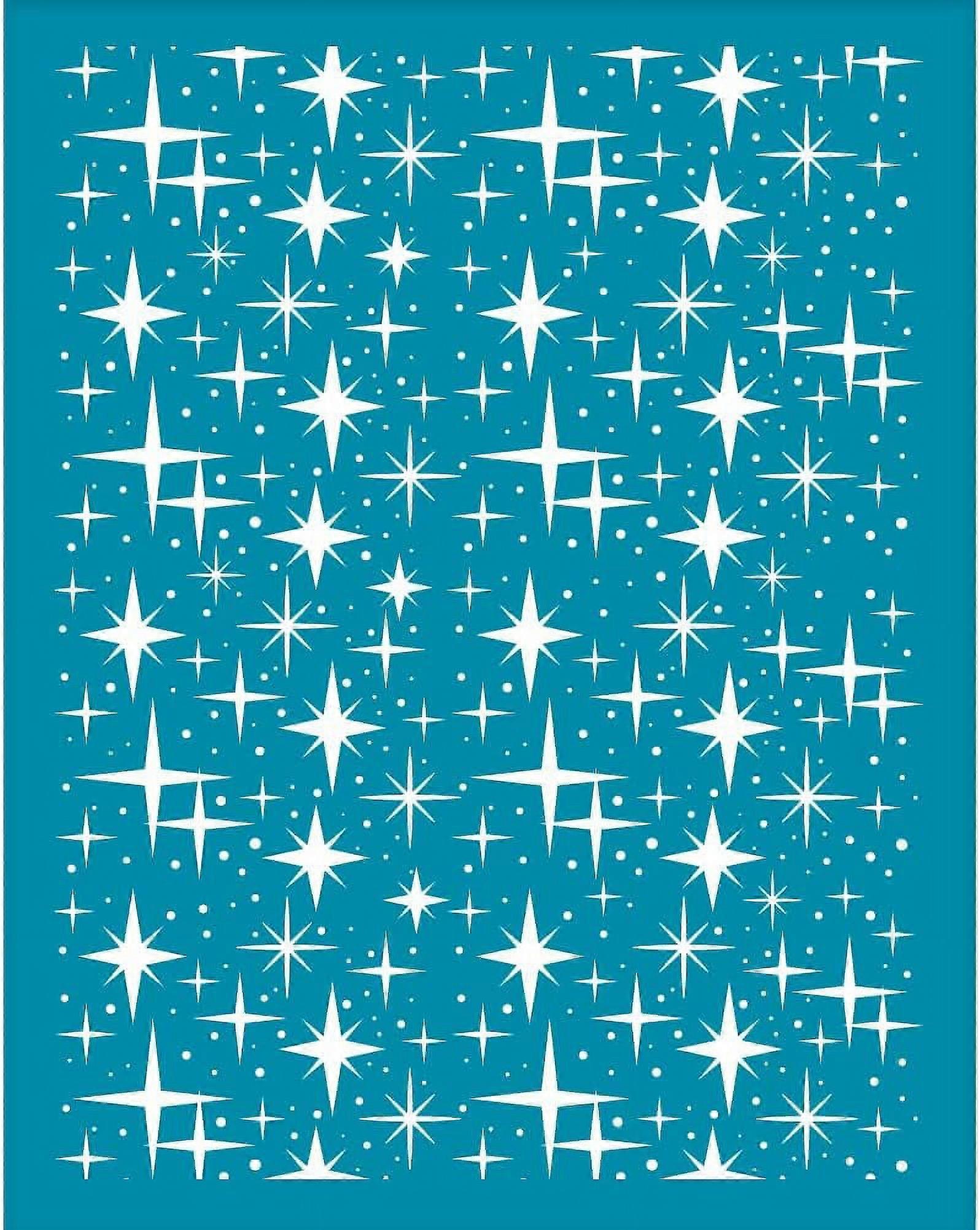 1pc Clay Stencils Star Pattern Silk Screen for Polymer Clay Small Star Silk Screen Stencils Mesh Transfer Stencils