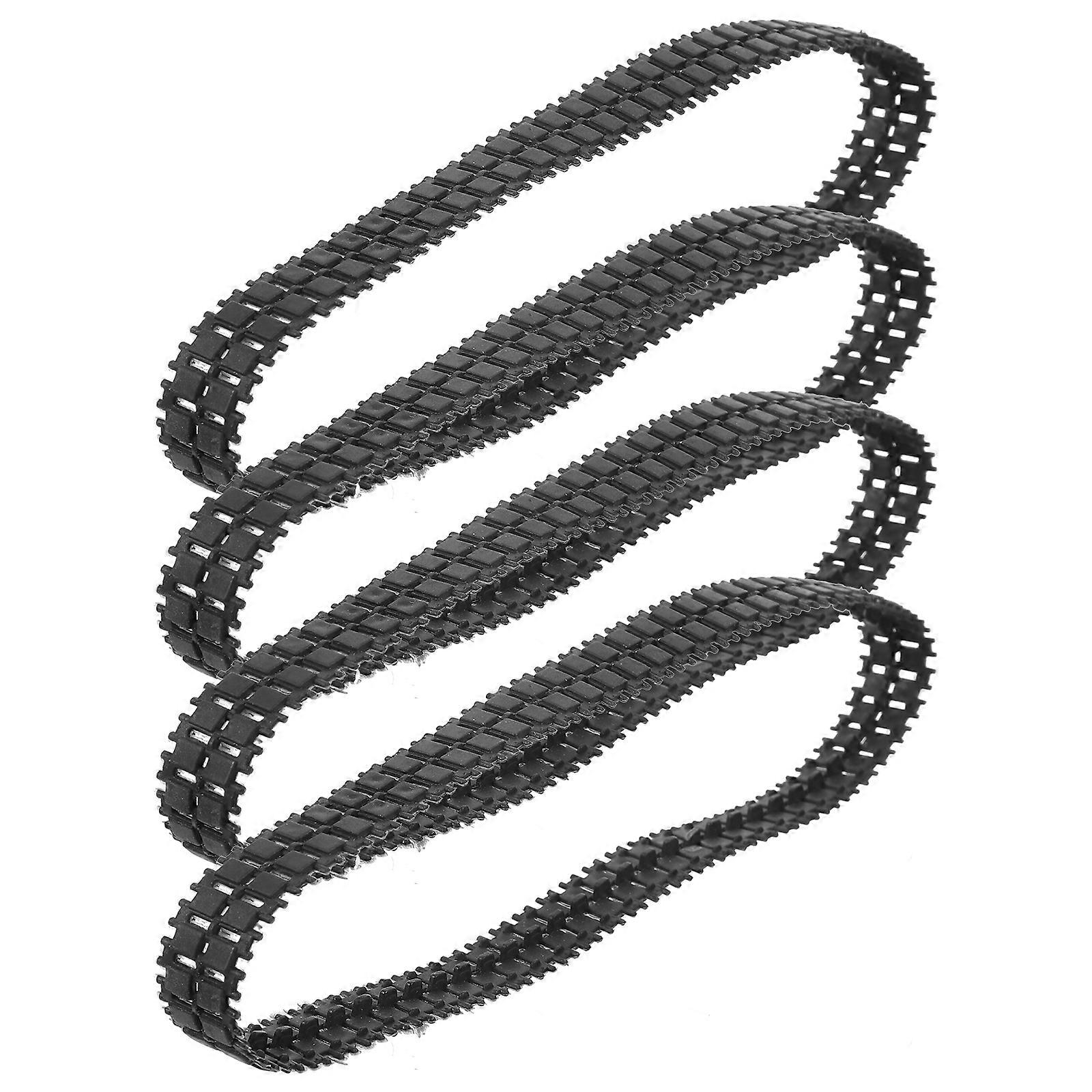 Lot de 4 chenilles de réservoir en caoutchouc pour bricolage, cadre de réservoir, robot, jouet, remplacement