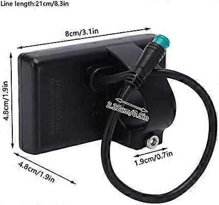 Écran LCD S866 Pour Vélo Électrique - Universel 24V/36V/48V, Support 22.2 Mm, Rétro-éclairage