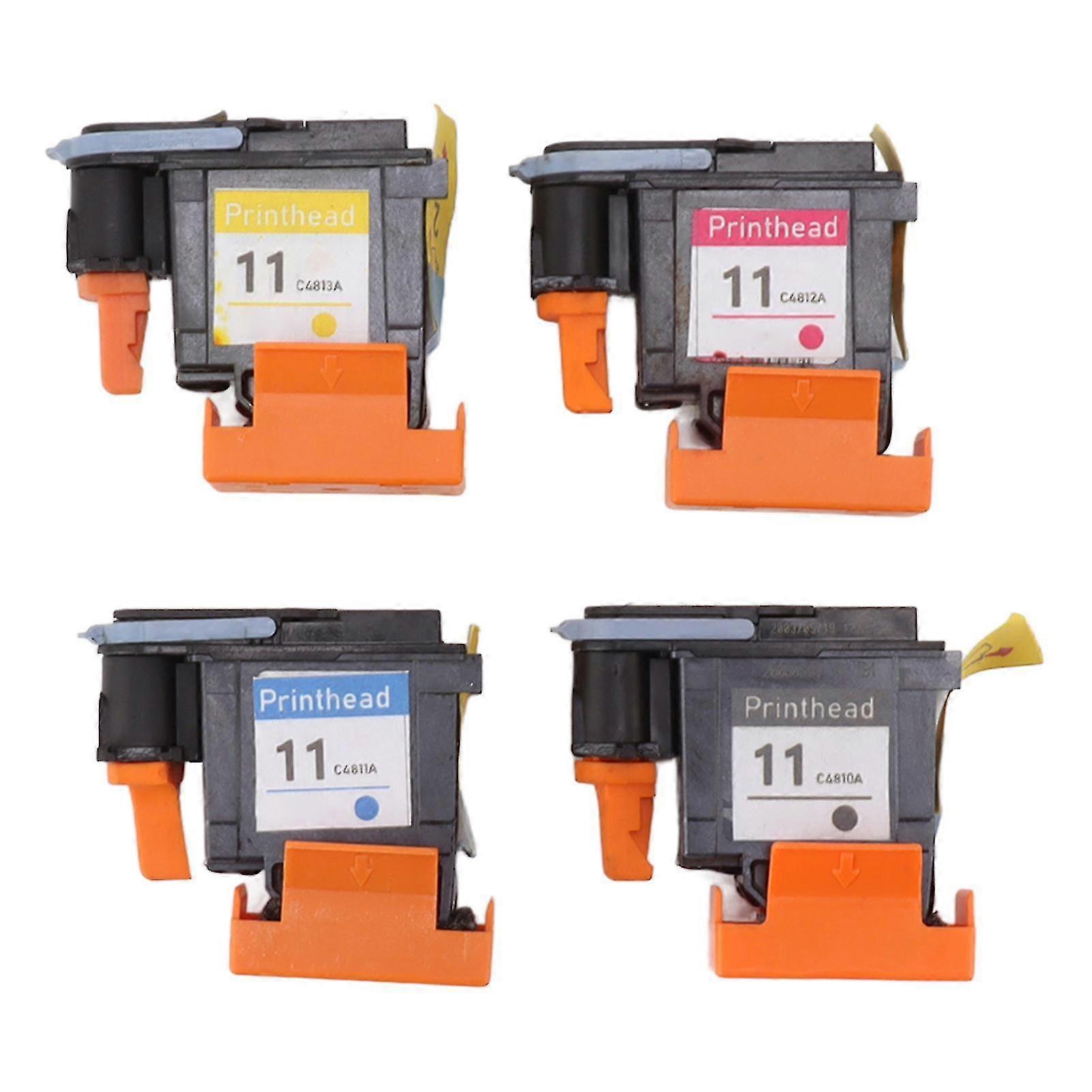 4-Pack Printhead Replacement For HP Designjet Printers - Magenta, Black, Cyan, Yellow Set